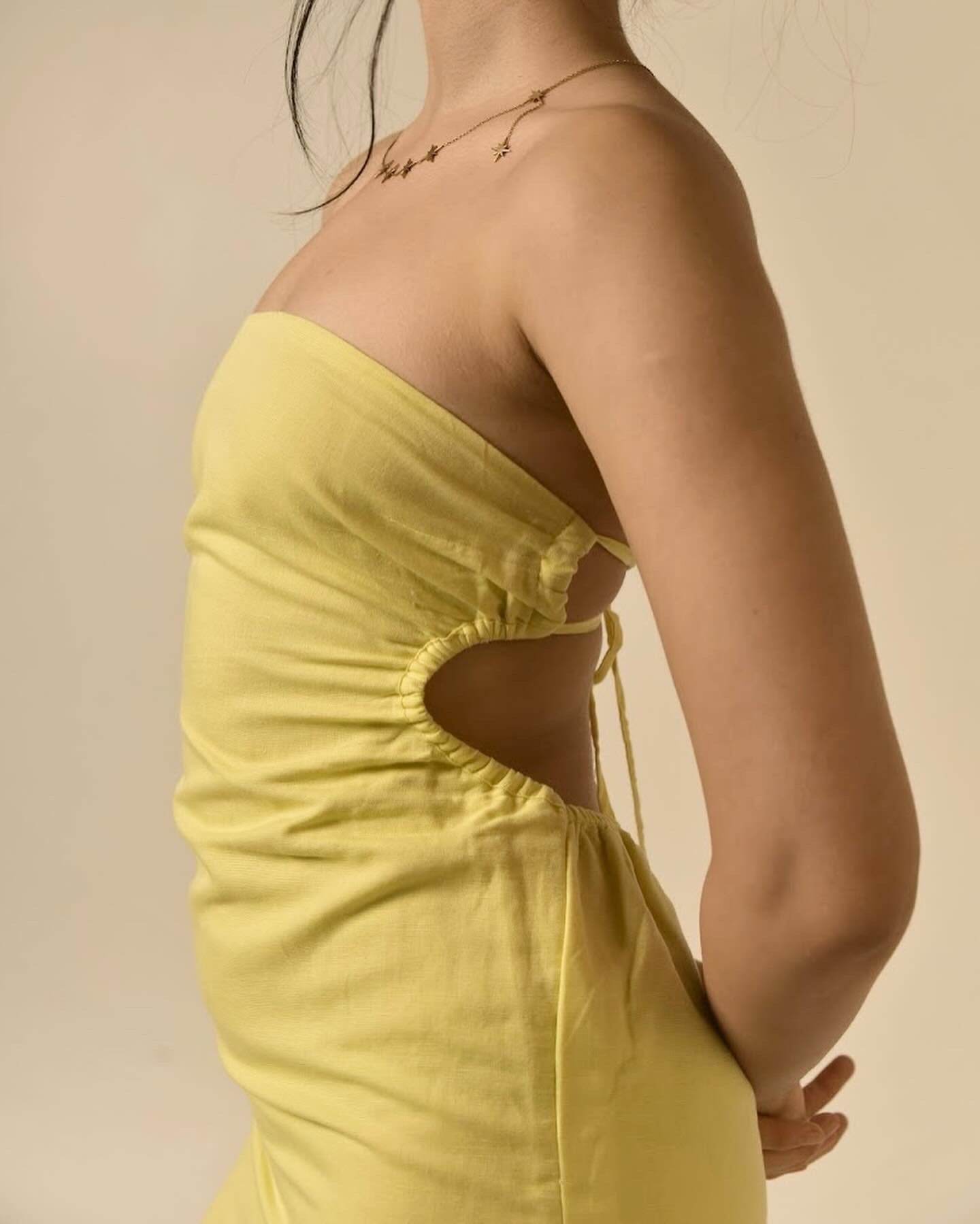 Butter Yellow Midi Dress