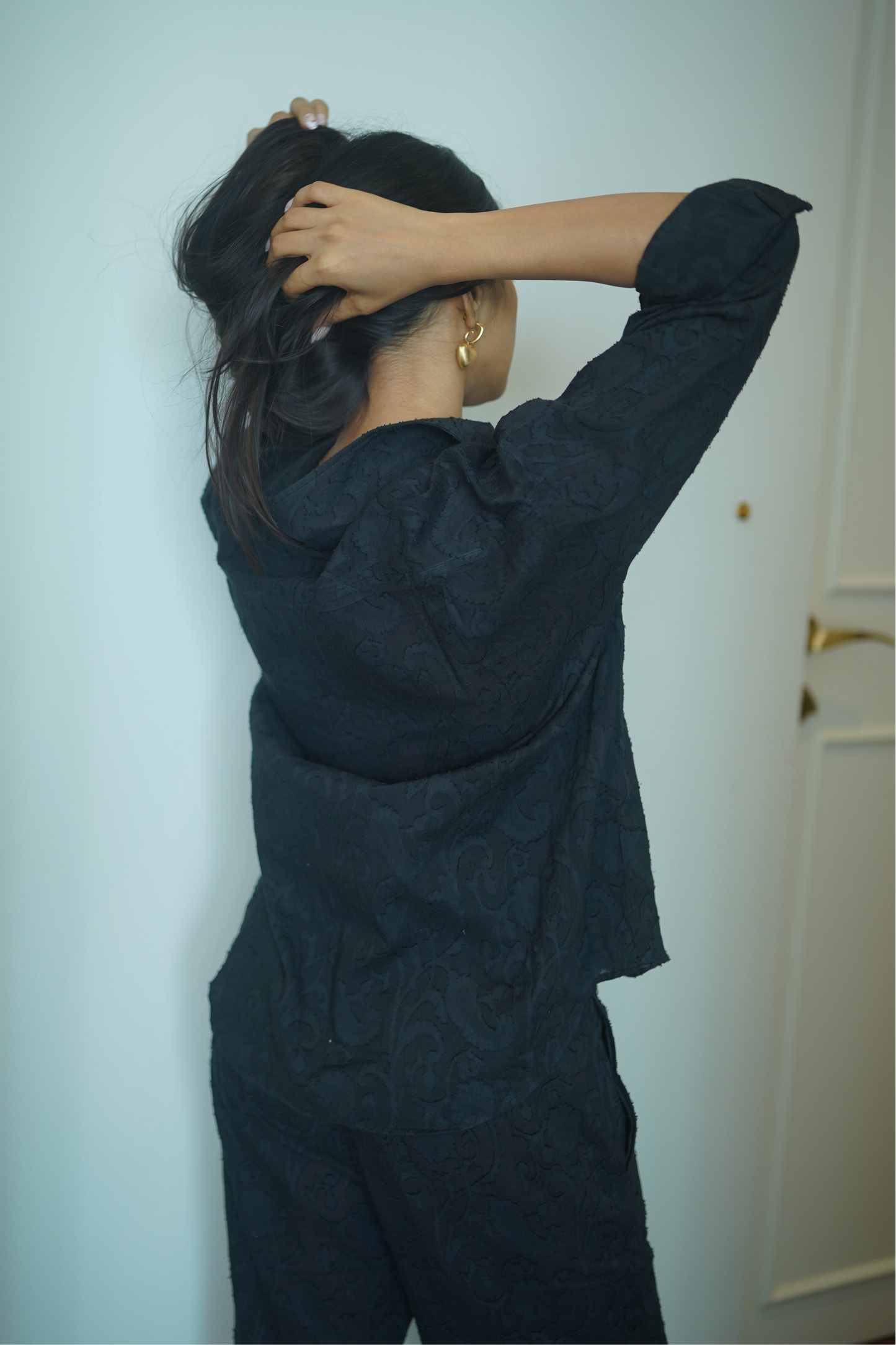 Caia shirt in Charcoal