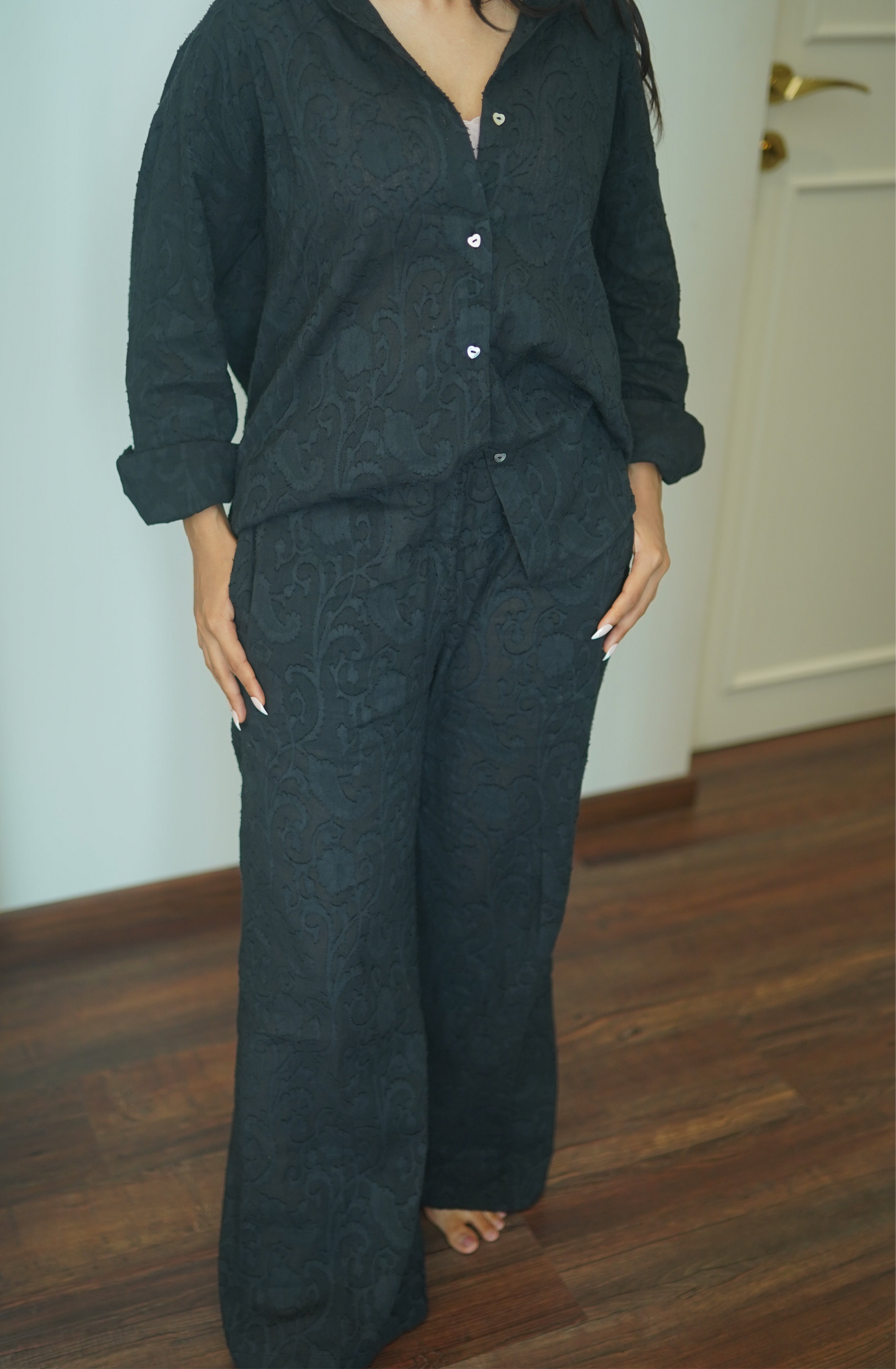 Caia pants in Charcoal