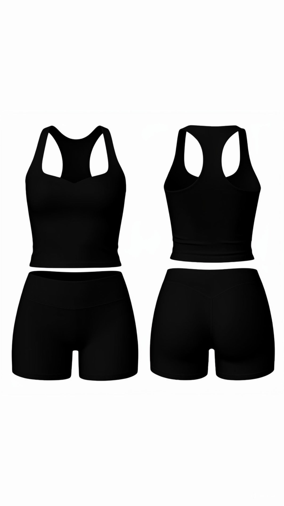 Soft sculpt Shorts—Noir