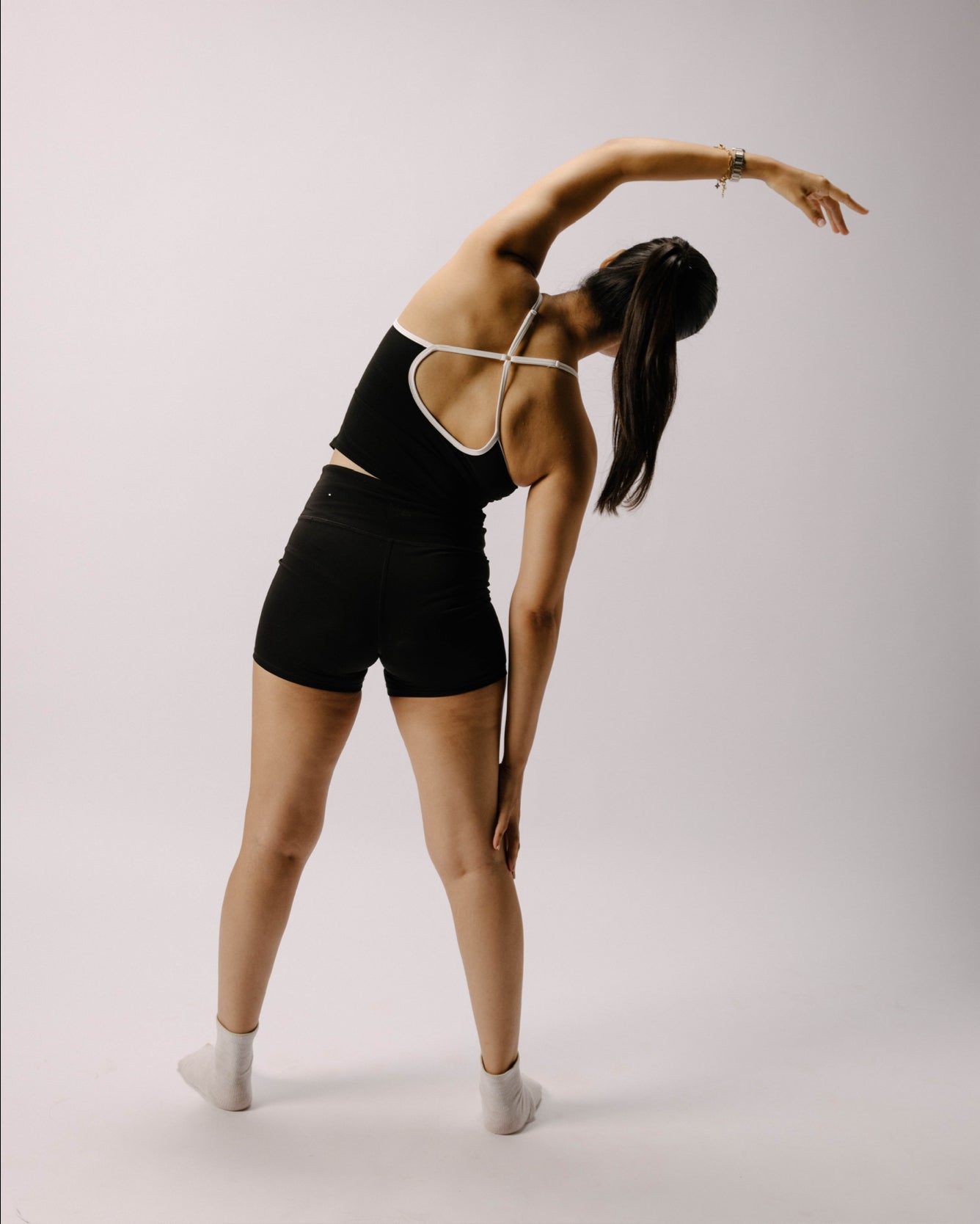 Cross Back Active Tank Top- Black