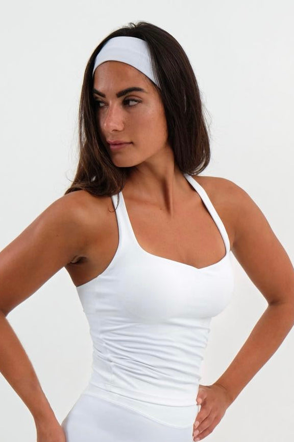 Sweetheart Racerback Tank—Cloud
