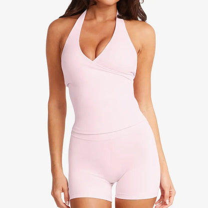 Wrap Halter Active Tank Top